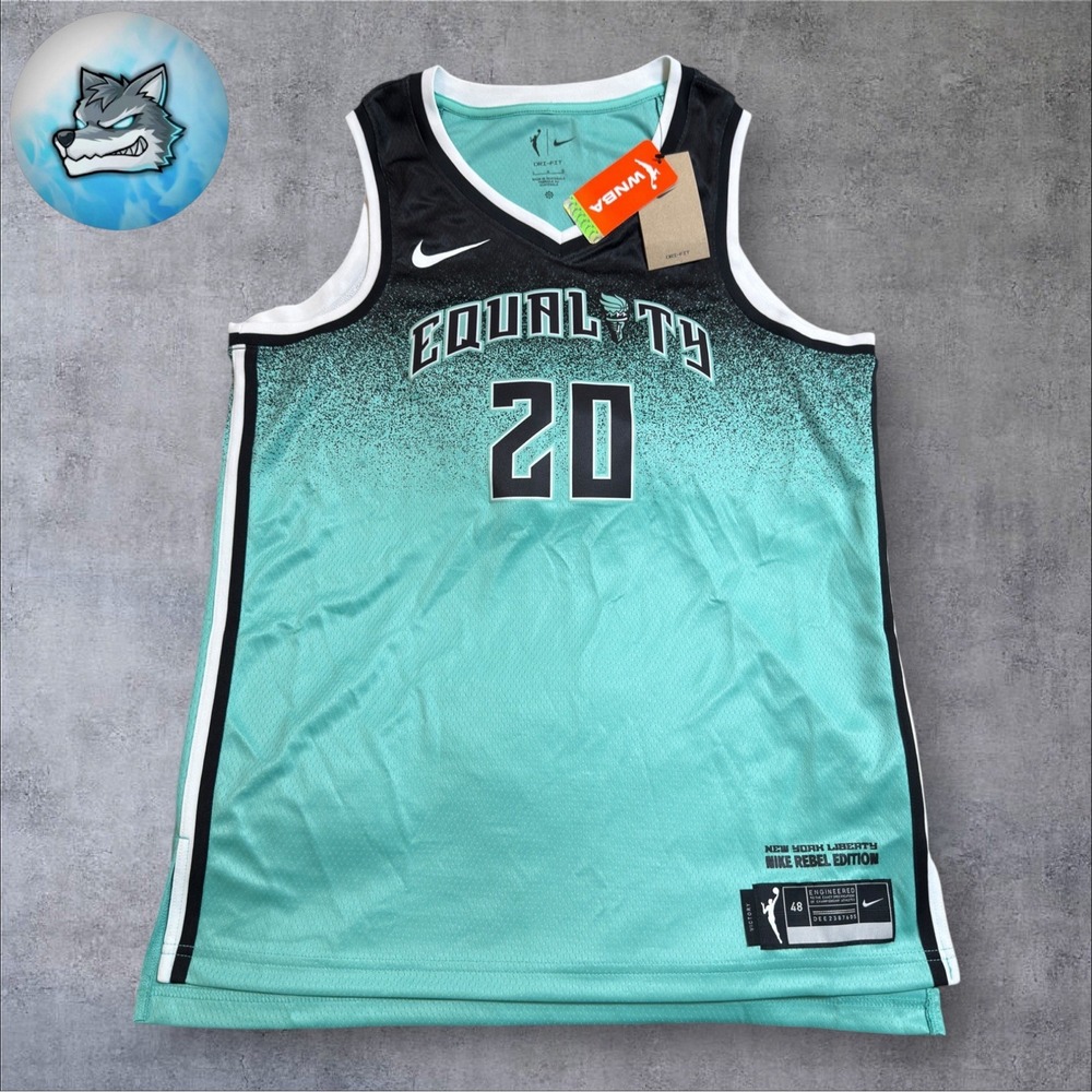NWT Nike Sabrina Ionescu New York Liberty Equality Jersey Women's L FD0806-305